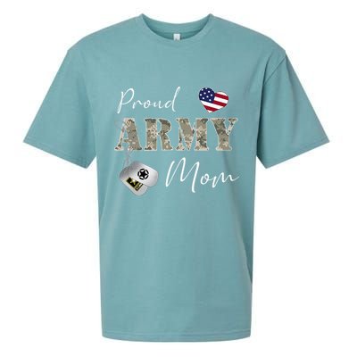 Proud American Army Mom Sueded Cloud Jersey T-Shirt