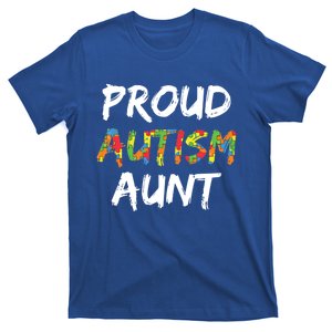 Proud Aunt Autism Awareness Gift T-Shirt