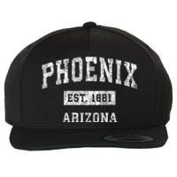 Phoenix Arizona Az Vintage Sports Wool Snapback Cap