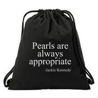 Pearls Are Always Appropriate Classic Pear Drawstring Bag