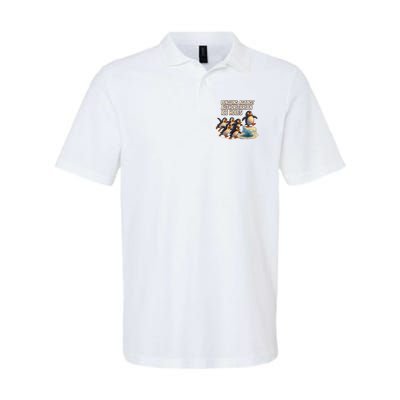 Penguins Against Authoritarian Ice Holes Sarcastic V-Neck  Polo