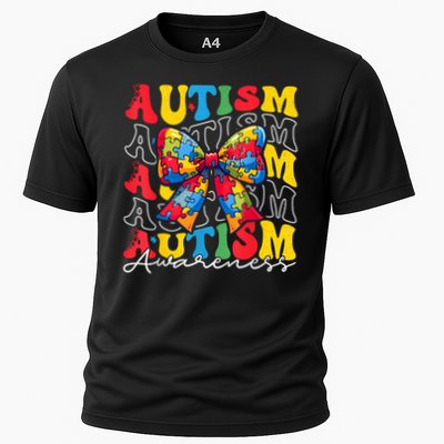 Puzzle Autism Awareness Coquette Bow Autism Awareness Day Performance Shirt