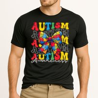 Puzzle Autism Awareness Coquette Bow Autism Awareness Day Cooling Performance Crew T-Shirt