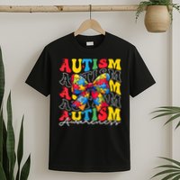 Puzzle Autism Awareness Coquette Bow Autism Awareness Day T-Shirt