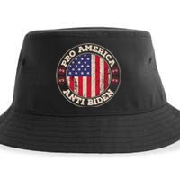 Pro America Anti Biden Flag Usa Impeach Joe Biden Anti Biden Sustainable Bucket Hat