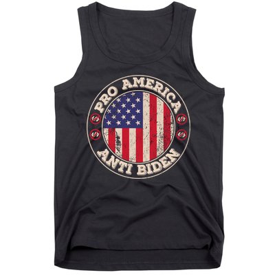 Pro America Anti Biden Flag Usa Impeach Joe Biden Anti Biden Tank Top