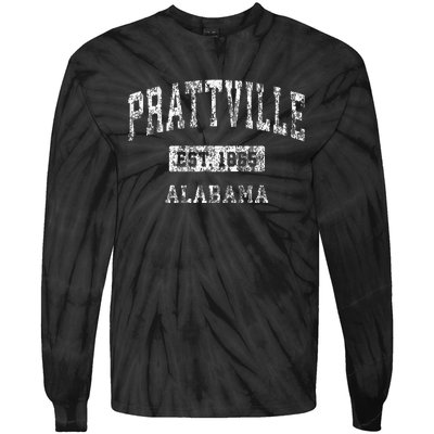 Prattville Alabama Al Vintage Sports Established Design Tie-Dye Long Sleeve Shirt