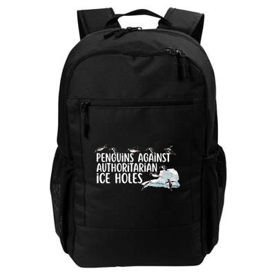  Penguins Against Authoritarian Ice Holes Sarcastic Backpack