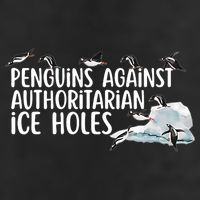  Penguins Against Authoritarian Ice Holes Sarcastic Microfiber Hand Towel