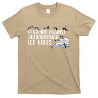  Penguins Against Authoritarian Ice Holes Sarcastic T-Shirt