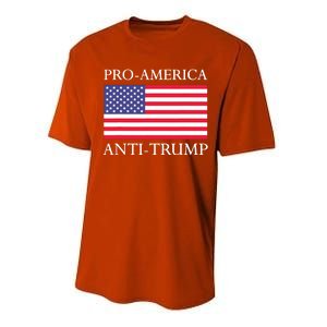 Pro America Antitrump S American Usa Flag Performance Sprint T-Shirt