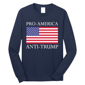 Pro America Antitrump S American Usa Flag Long Sleeve Shirt