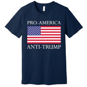 Pro America Antitrump S American Usa Flag Premium T-Shirt