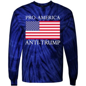 Pro America Antitrump S American Usa Flag Tie-Dye Long Sleeve Shirt