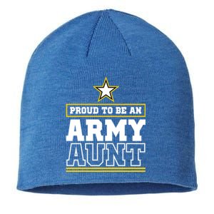 Proud Army Aunt Funny Gift Proud To Be An Army Aunt Sustainable Beanie