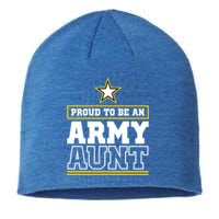 Proud Army Aunt Funny Gift Proud To Be An Army Aunt Sustainable Beanie