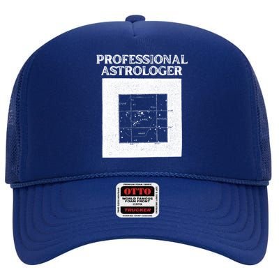 Professional Astrologer Astrology Funny Gift High Crown Mesh Back Trucker Hat