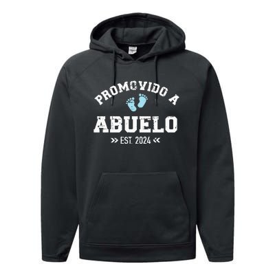 Promovido A Abuelo 2024 Performance Fleece Hoodie