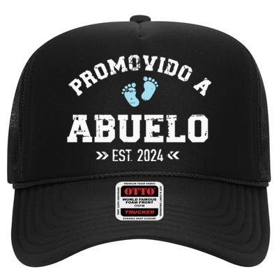 Promovido A Abuelo 2024 High Crown Mesh Back Trucker Hat