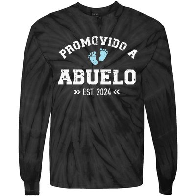 Promovido A Abuelo 2024 Tie-Dye Long Sleeve Shirt