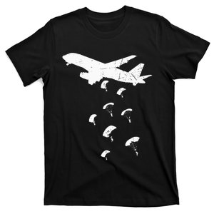 Paratrooper Army Airborne Parachute Jump Paratroops T-Shirt