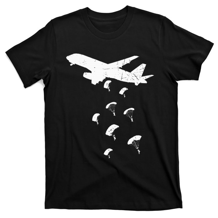 Paratrooper Army Airborne Parachute Jump Paratroops T-Shirt