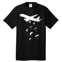 Paratrooper Army Airborne Parachute Jump Paratroops Tall T-Shirt