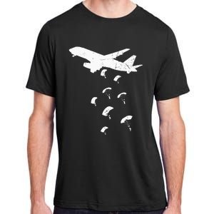 Paratrooper Army Airborne Parachute Jump Paratroops Adult ChromaSoft Performance T-Shirt