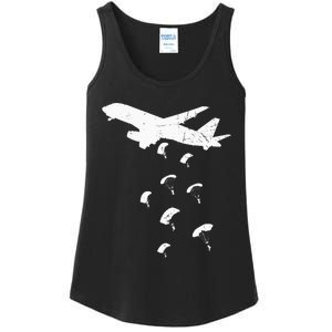 Paratrooper Army Airborne Parachute Jump Paratroops Ladies Essential Tank