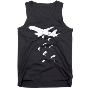 Paratrooper Army Airborne Parachute Jump Paratroops Tank Top