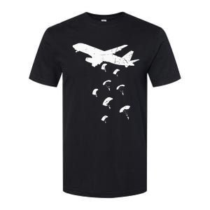 Paratrooper Army Airborne Parachute Jump Paratroops Softstyle CVC T-Shirt