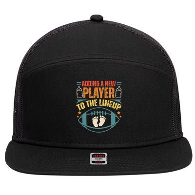Pregnancy Announcement Adding A New Player To The Lineup 7 Panel Mesh Trucker Snapback Hat