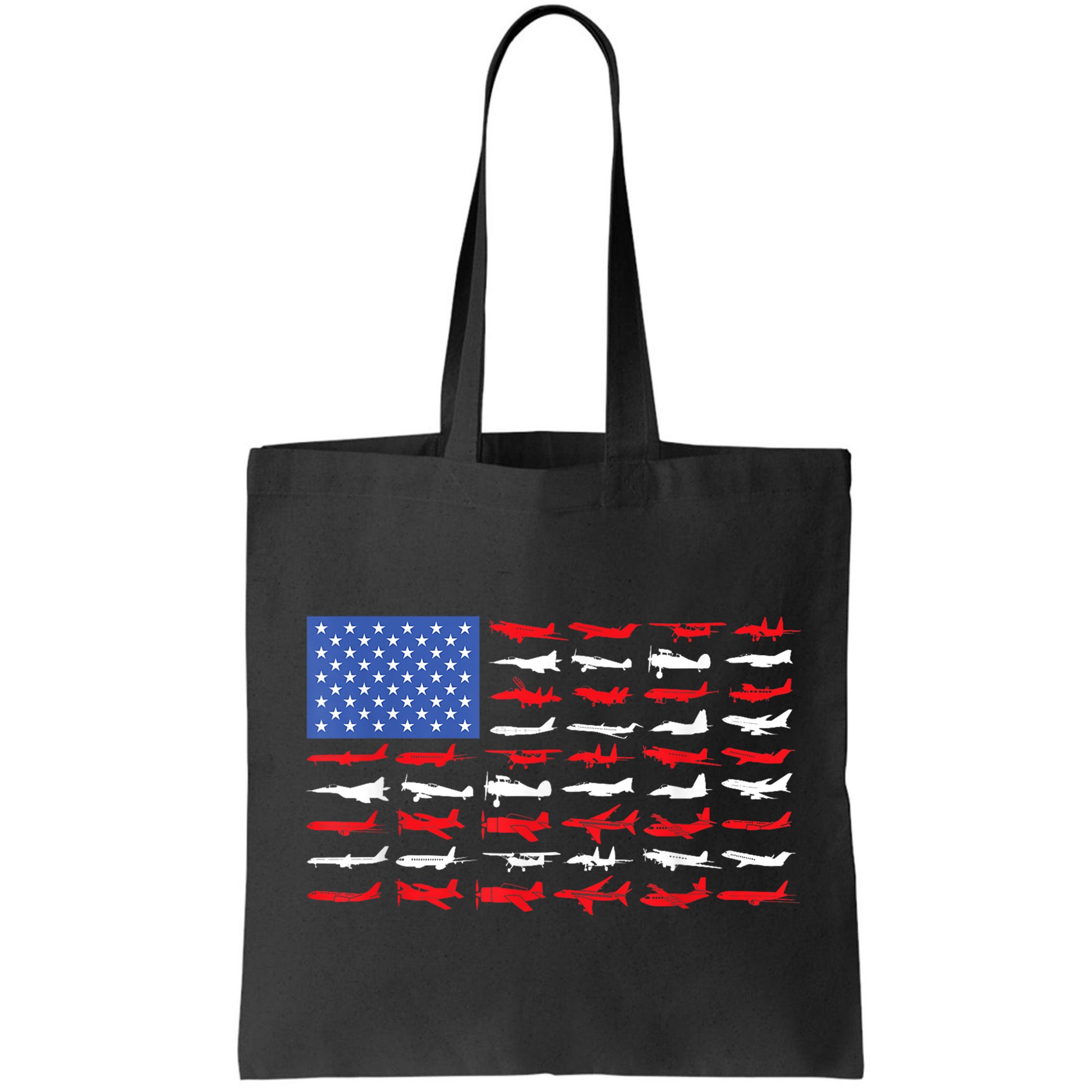 Pilot Airplane American Flag Plane Aviation Short Sleeve Bag