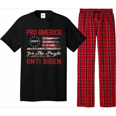 Proamerica Antibiden American Usa Flag Funny Gift Pajama Set