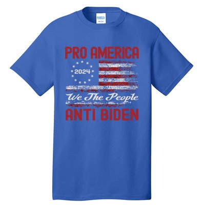 Proamerica Antibiden American Usa Flag Funny Gift Tall T-Shirt