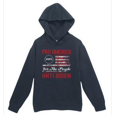 Proamerica Antibiden American Usa Flag Funny Gift Urban Pullover Hoodie