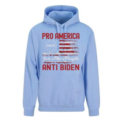 Proamerica Antibiden American Usa Flag Funny Gift Unisex Surf Hoodie