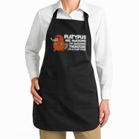 Platypus Are Awesome Im Awesome Therefore Im A Platypus Apron