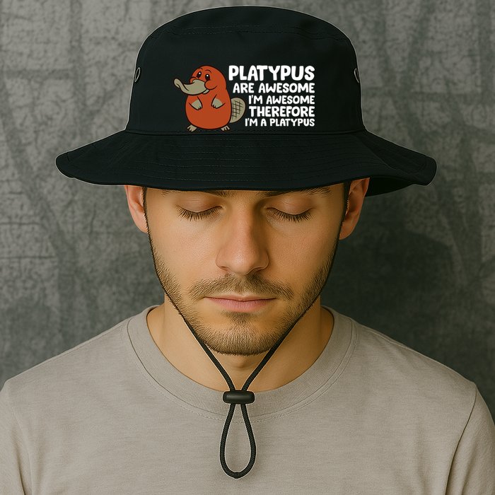 Platypus Are Awesome Im Awesome Therefore Im A Platypus Bucket Hat