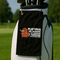 Platypus Are Awesome Im Awesome Therefore Im A Platypus Golf Towel