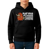 Platypus Are Awesome Im Awesome Therefore Im A Platypus Kids Hoodie
