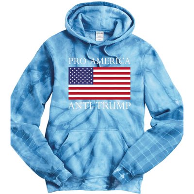 Pro America Anti Trump American Usa Flag Resist Tie Dye Hoodie