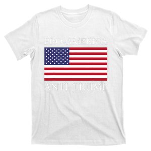 Pro America Anti Trump American Usa Flag Resist T-Shirt