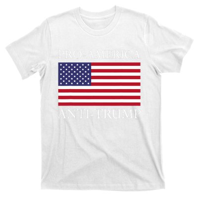 Pro America Anti Trump American Usa Flag Resist T-Shirt