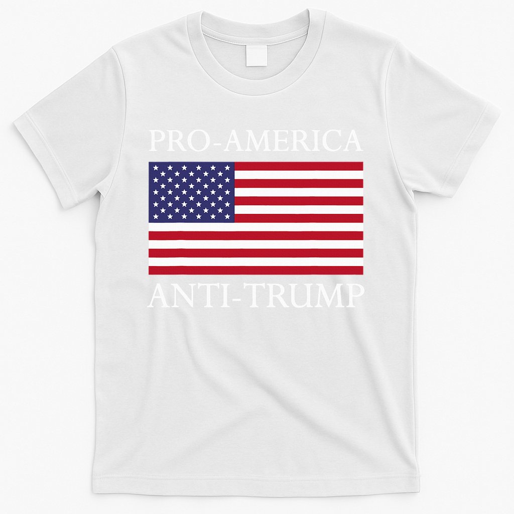 Pro America Anti Trump American Usa Flag Resist T-Shirt