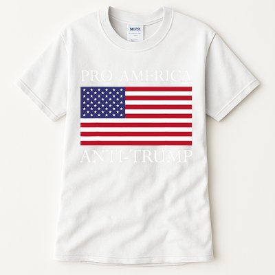 Pro America Anti Trump American Usa Flag Resist Tall T-Shirt
