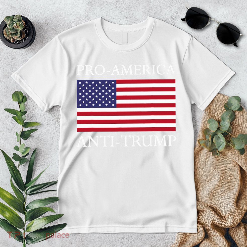 Pro America Anti Trump American Usa Flag Resist Premium T-Shirt