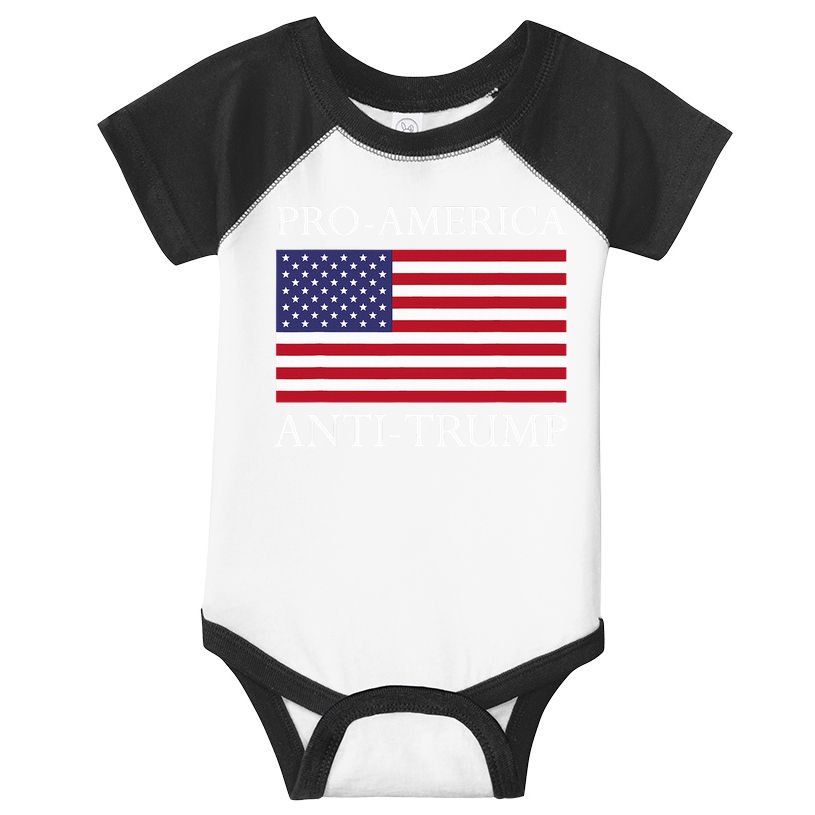 Pro America Anti Trump American Usa Flag Resist Infant Baby Jersey Bodysuit