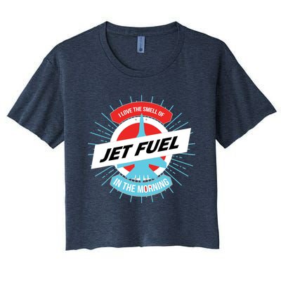 Pilot Aviator Aviation Cockpit Airplane Captain Pilot Women's Crop Top Tee