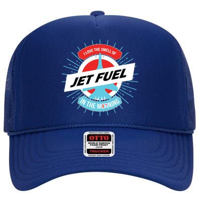 Pilot Aviator Aviation Cockpit Airplane Captain Pilot High Crown Mesh Back Trucker Hat